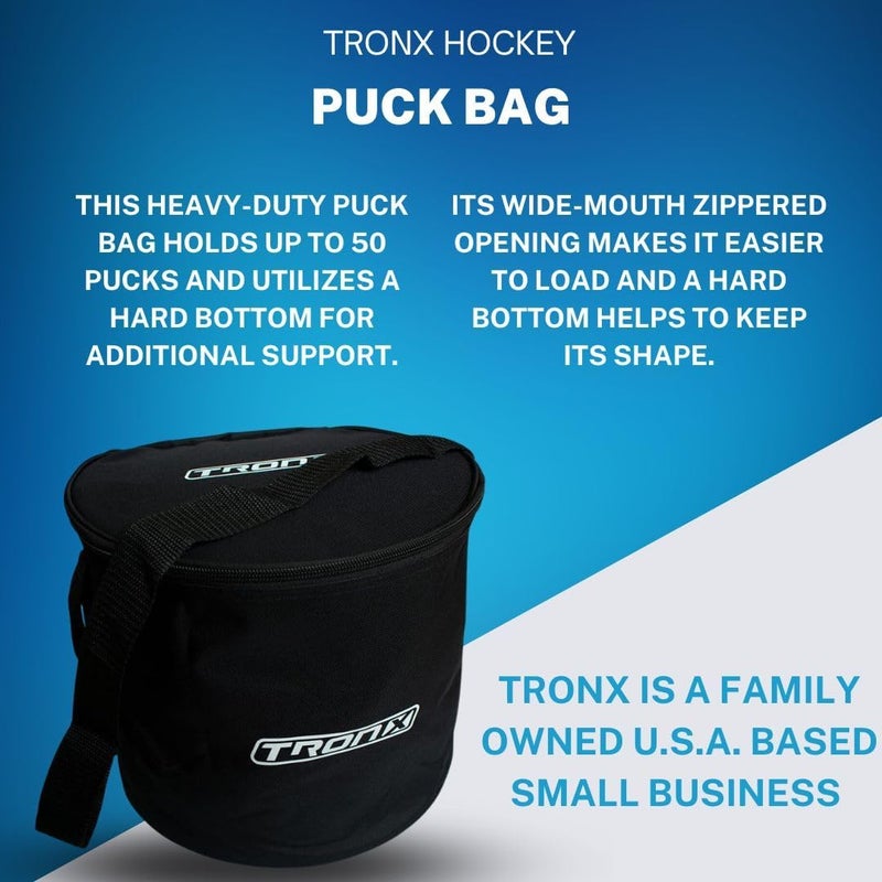 TronX Waterproof Hockey Puck Bag - Holds up to 50 Pucks - Equipment Carrying Bag For Hockey Pucks & Balls - Image 2
